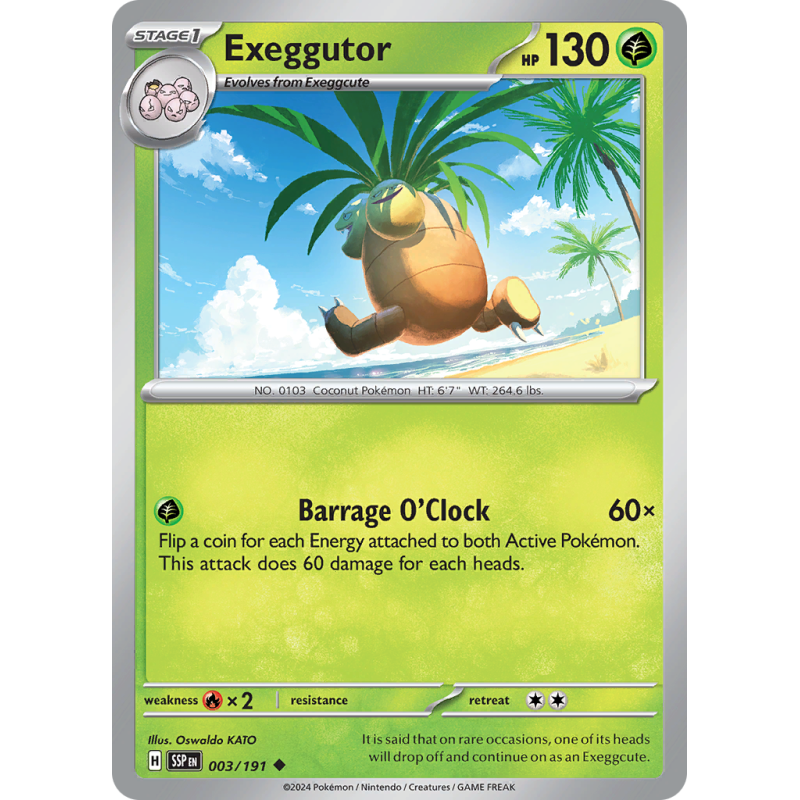 Exeggutor 003/191 Surging Sparks.