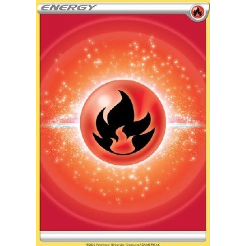 Fire energy swords & shields.