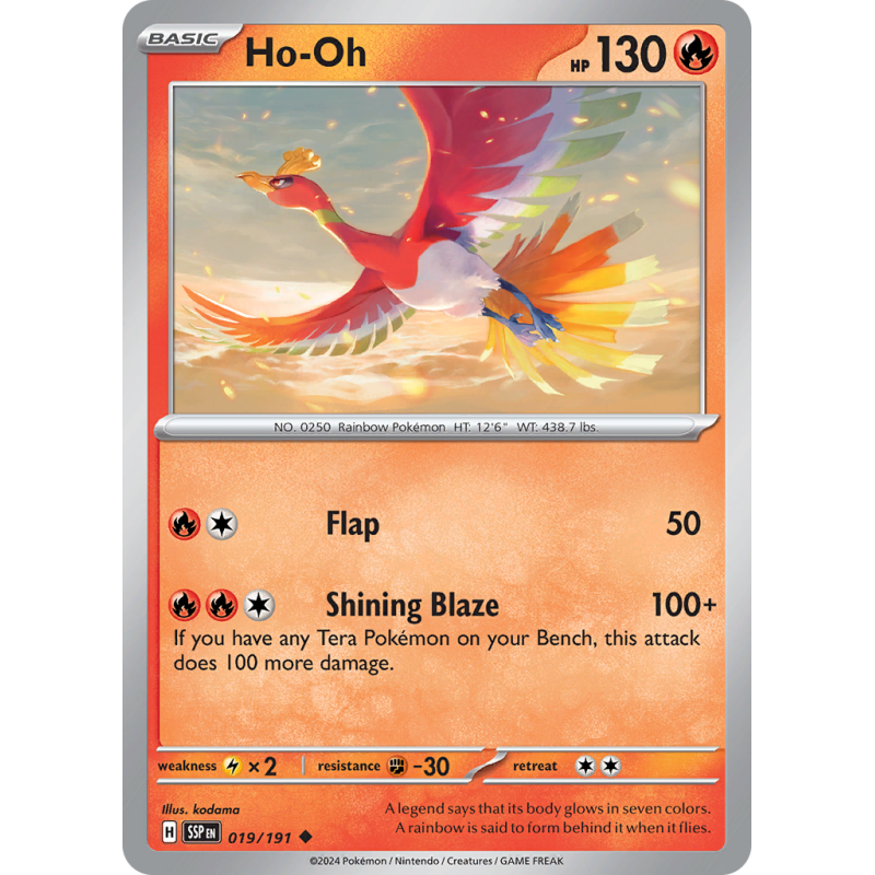 ho-oh 019/191 Surging Sparks.