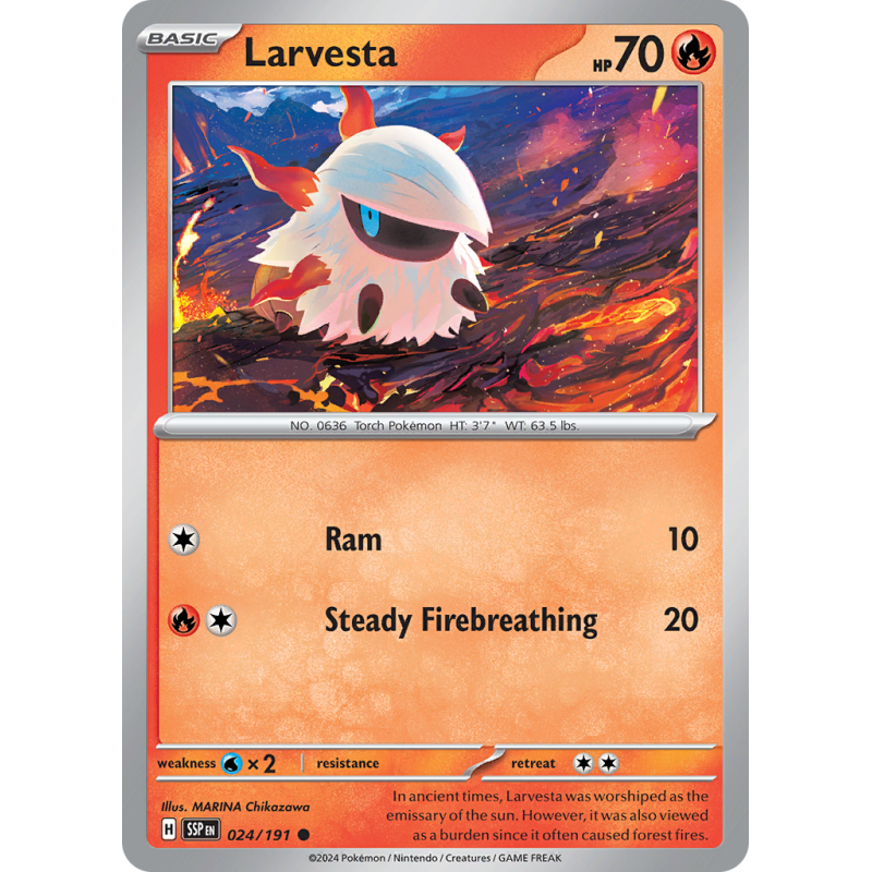 Larvesta 024/191 Surging Sparks.