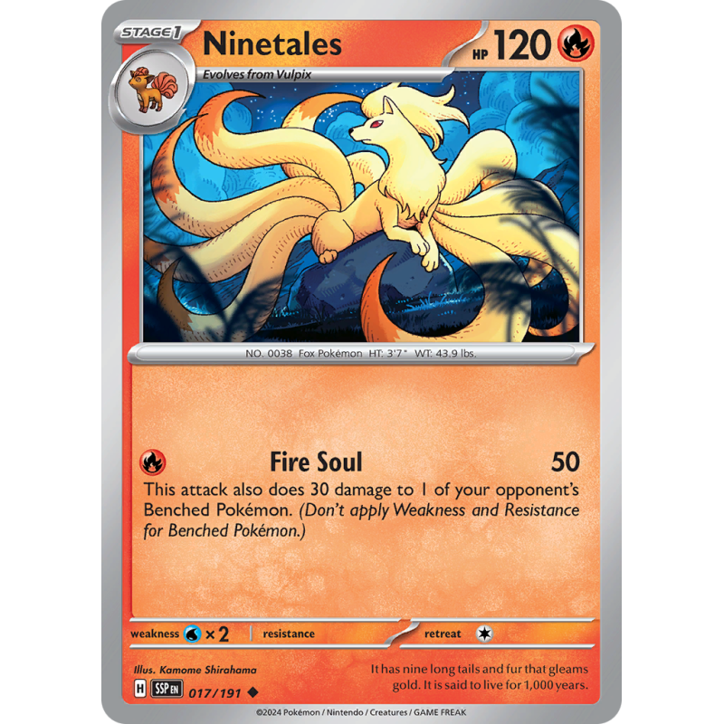 Ninetales 017/191 Surging Sparks.