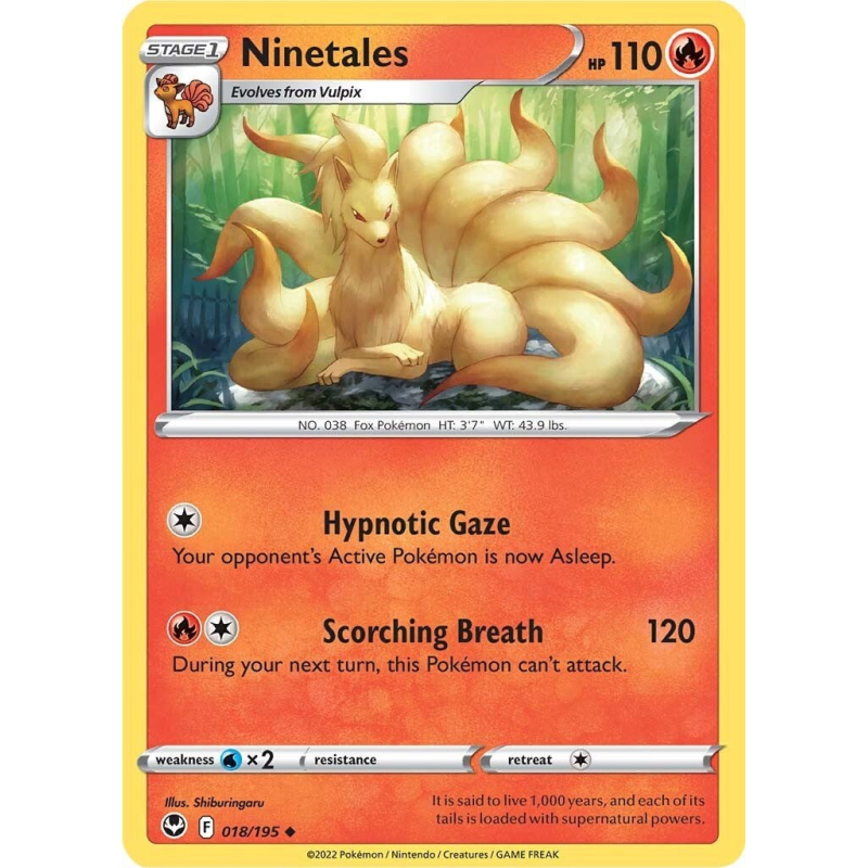 Ninetales 018/195 Silver Tempest.