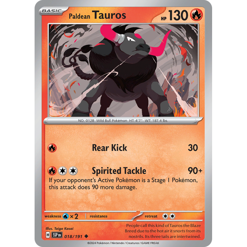 paldean-Tauros 018/191 Surging Sparks.