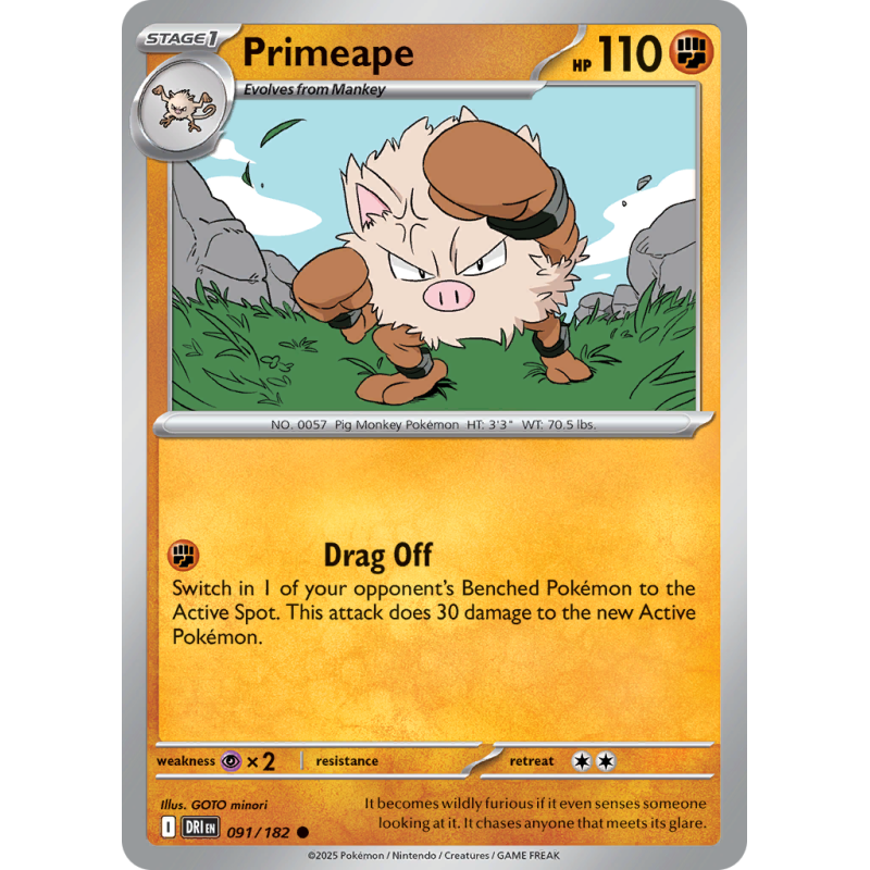 Primeape 091/182 Destined Rivals.