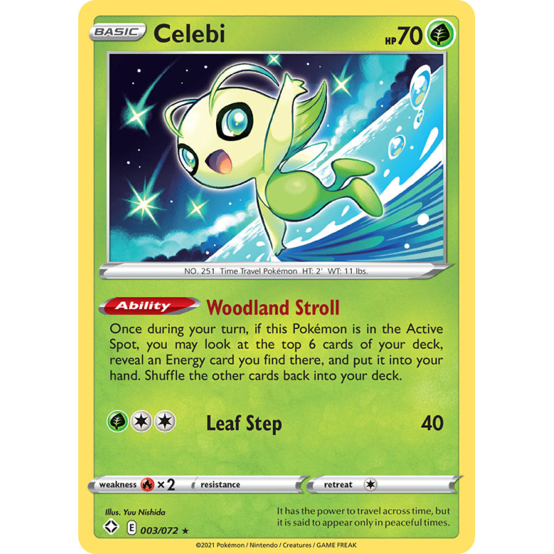 Celebi 003/072 Shining fates.