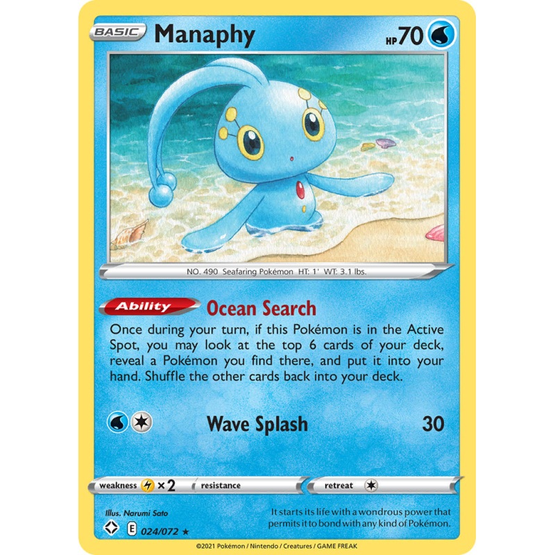 Manaphy 024/072 Shining fates.