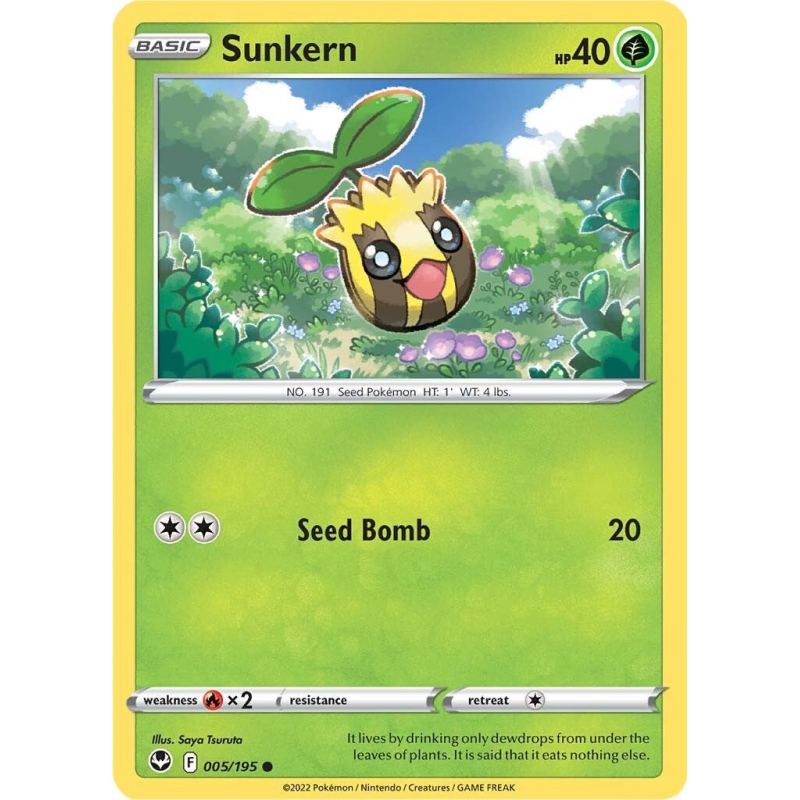 Sunkern 005/195 Silver Tempest.